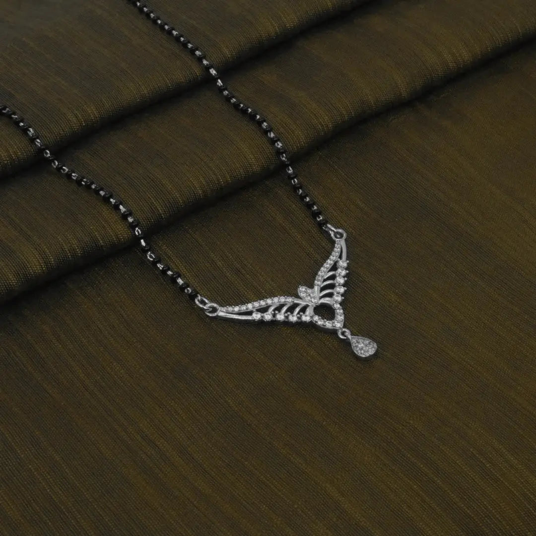 Silver Crown Mangalsutra