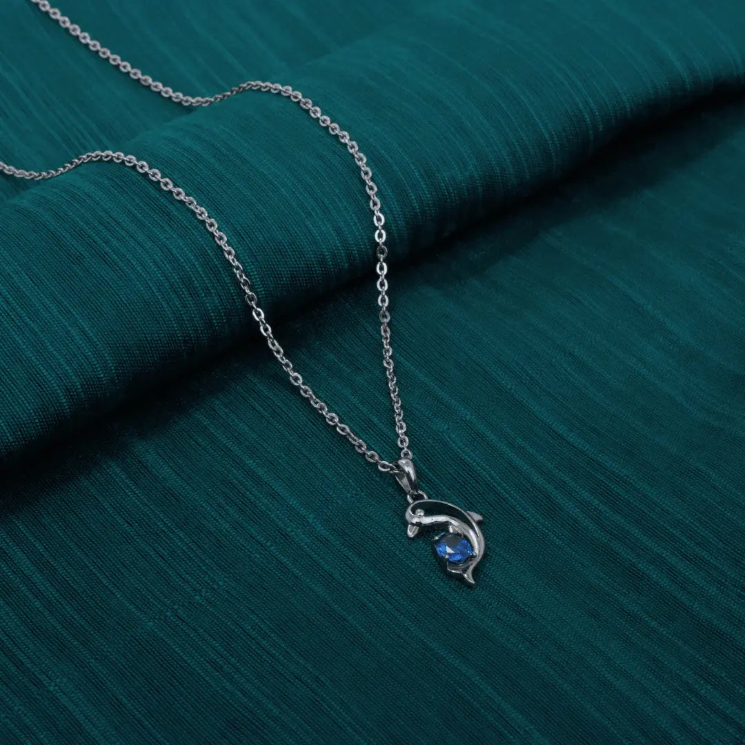 Sliver Porpoises Pendant