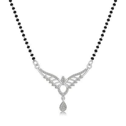Silver Crown Mangalsutra