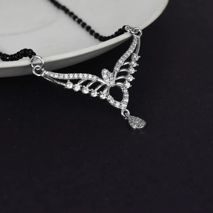 Silver Crown Mangalsutra
