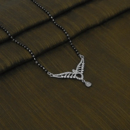 Silver Crown Mangalsutra