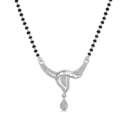 Nature's Tear Silver Mangalsutra