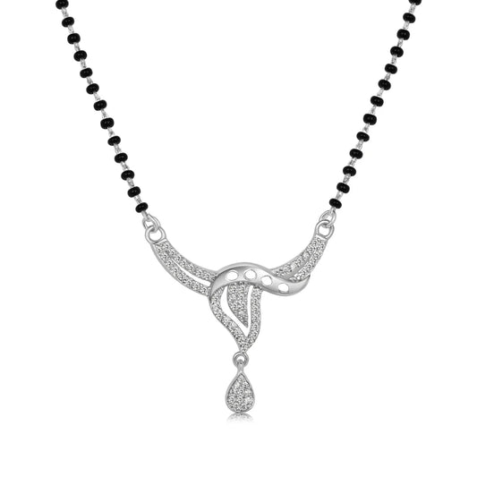 Nature's Tear Silver Mangalsutra