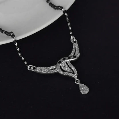 Nature's Tear Silver Mangalsutra