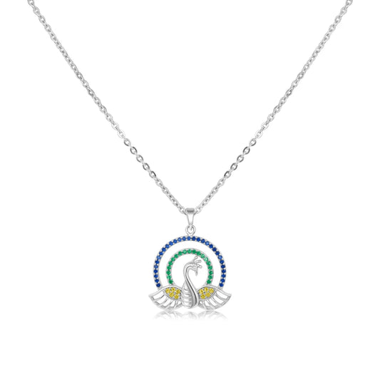Peacock Silver Pendant