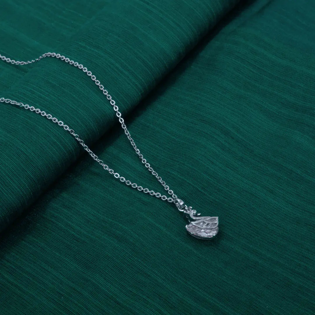Swan Duck  Silver Pendant