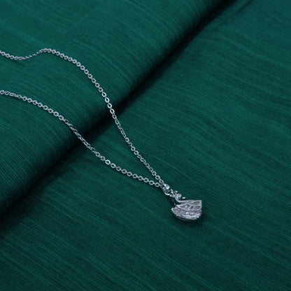 Swan Duck  Silver Pendant