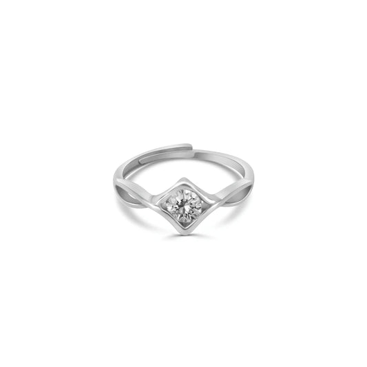 Silver Twisted Promise Ring