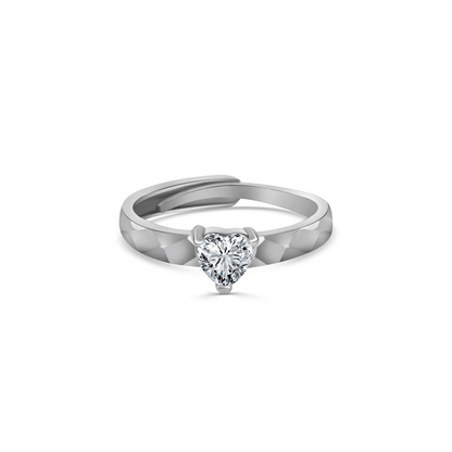Heart-shaped Carat Ring